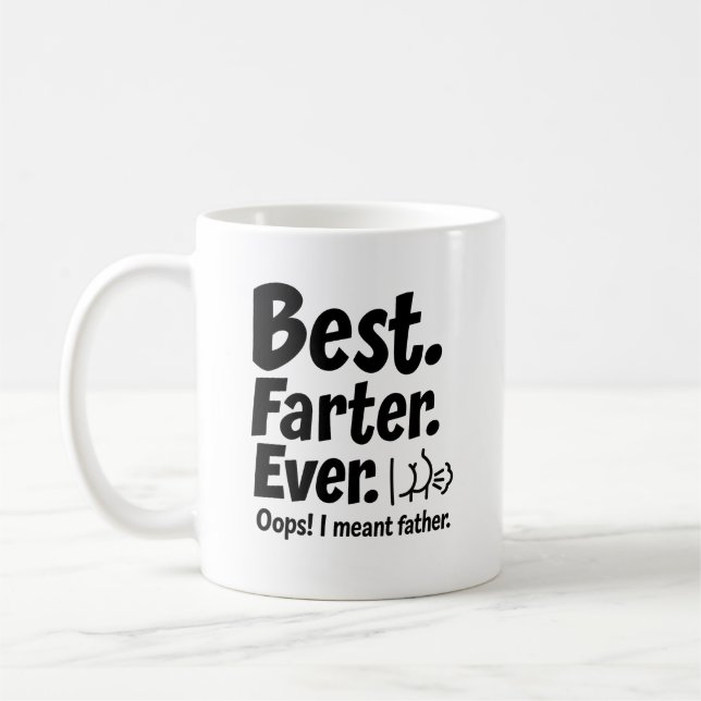 Beste Farter je Tasse - Funny Vatertag Geschenk (Links)