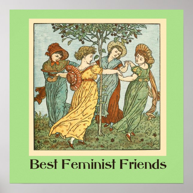 Beste feministische Freunde Poster (Vorne)