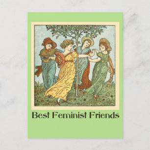 Beste feministische Freunde Postkarte