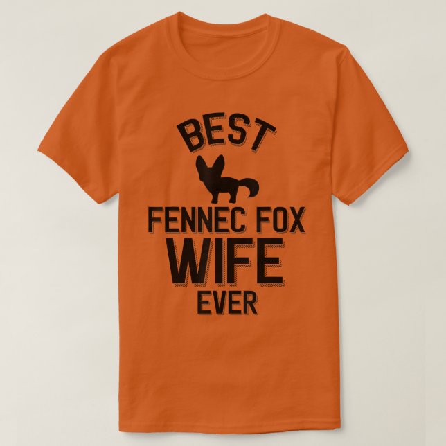Beste Fennec für Ehefrau je T-Shirt (Design vorne)