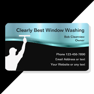 Beste Fensterwäsche Visitenkarte