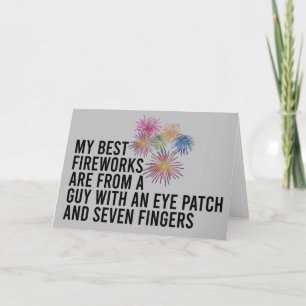 Beste Feuerwerkskunst Funny Pyrotechnic 4. Juli Karte