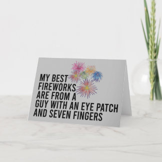 Beste Feuerwerkskunst Funny Pyrotechnic 4. Juli Karte