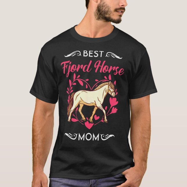 Beste Fjordpferd-Mama T-Shirt (Vorderseite)