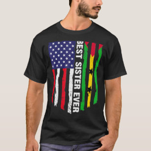 Beste Flagge der USA & São Tomé und Príncipe T-Shirt