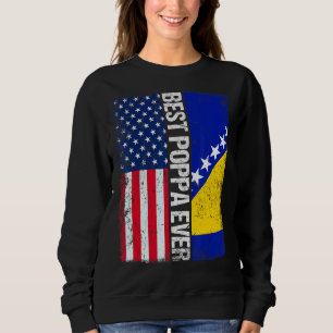 Beste Flagge der USA und Bosnien und Herzegowina Sweatshirt