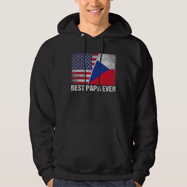 Beste Flagge für die Tschechische Republik Hoodie (Vorderseite)