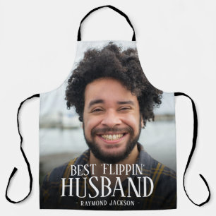 Beste "Flippin" Ehemann Foto Namensschürze Schürze