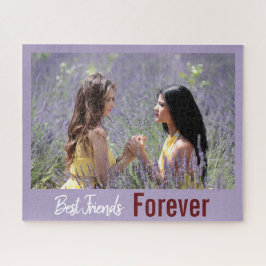 Beste Franten für immer Girly Niedliches Foto Puzzle