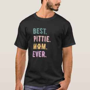 Beste Frauen-Pittie-Mama Pitbull-Hundemutter Vinta T-Shirt