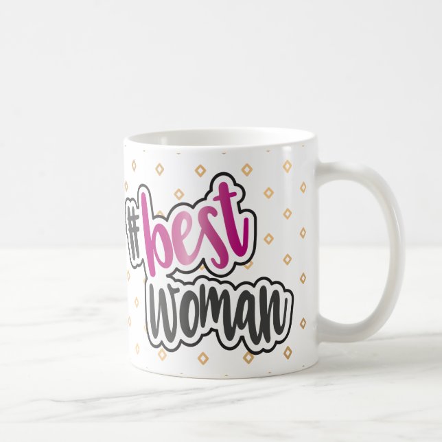 Beste Frauen-Tasse mit rosa Chrom-Effekt Tasse (Rechts)