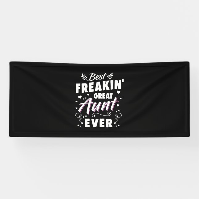 Beste Freakin Große Tante je Banner (Horizontal)