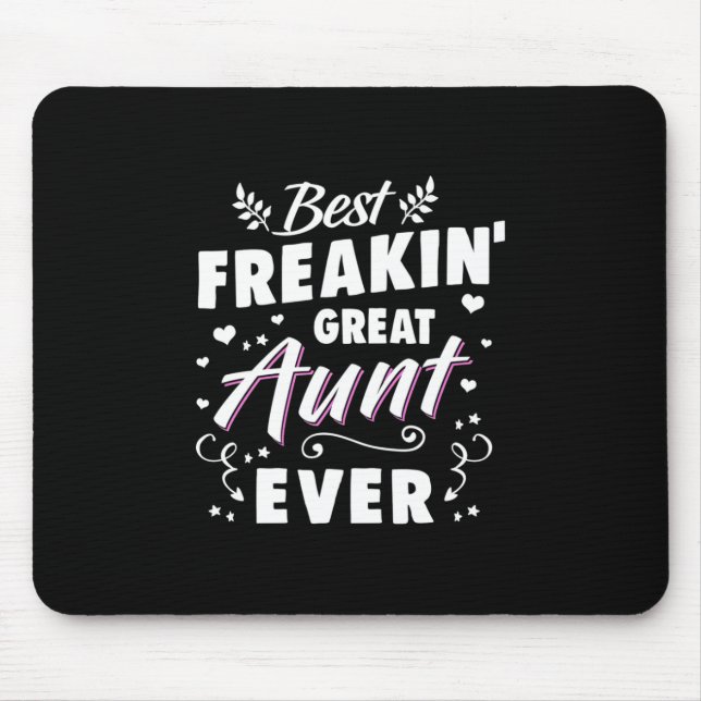 Beste Freakin Große Tante je Mousepad (Vorne)