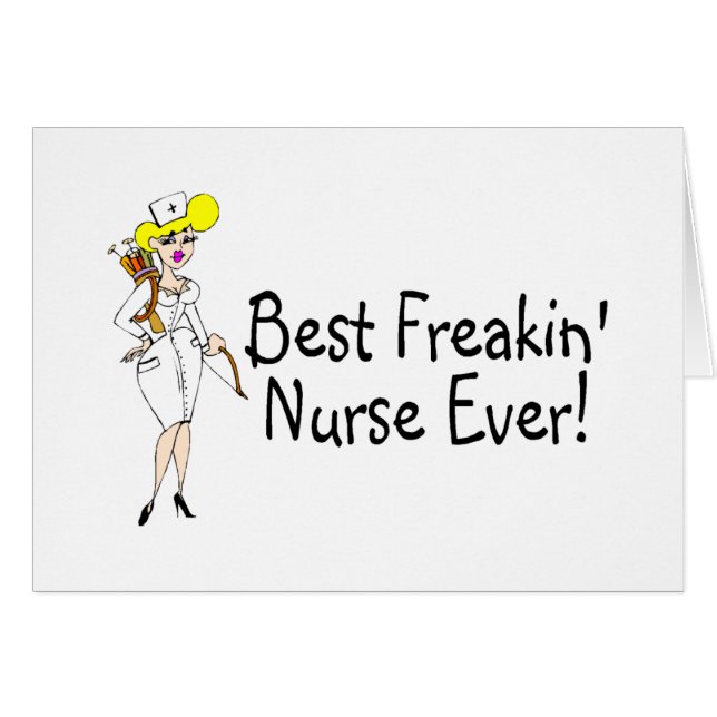 Beste Freakin Krankenschwester überhaupt (Vorderseite (Horizontal))