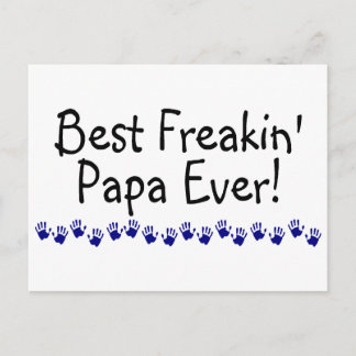 Beste Freakin Papa Ever Postkarte