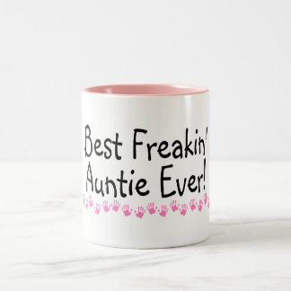 Beste Freakin Tante Every Zweifarbige Tasse