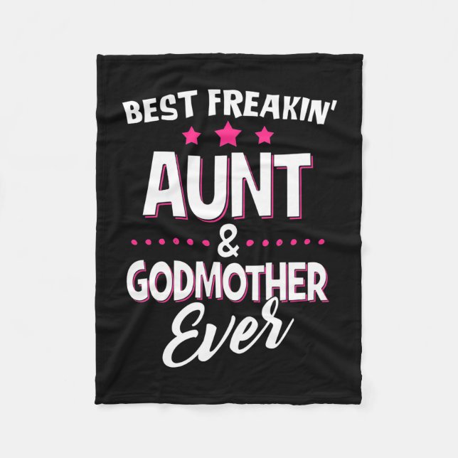 Beste Freakin Tante und Godmutter je Fleecedecke (Vorderseite)
