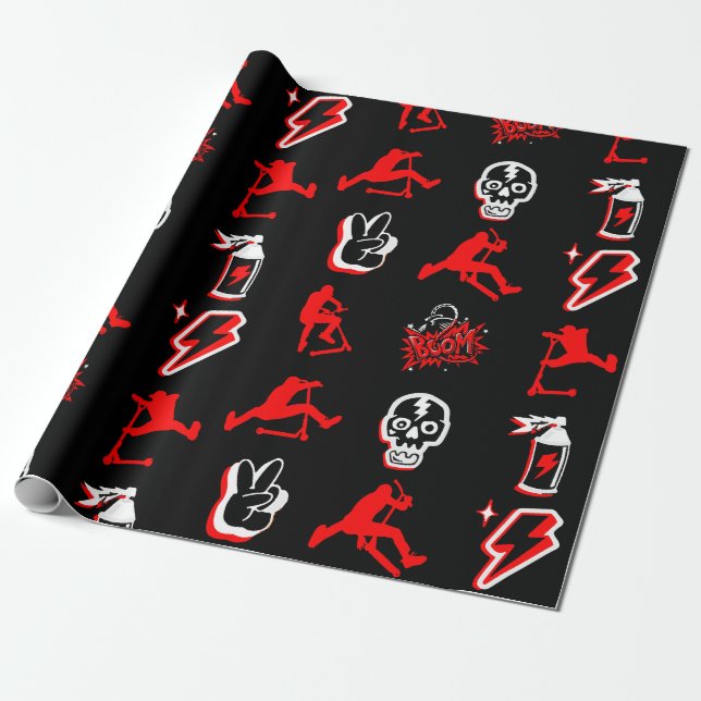 Beste Freestyle Pro Scooter Geschenkpapier (Ungerollt)