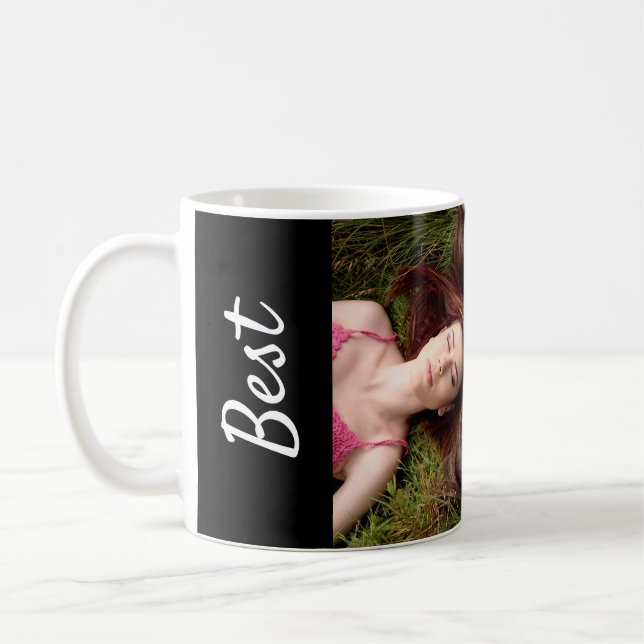 Beste Freund-Foto-Tasse Kaffeetasse (Links)