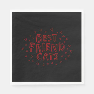 Beste Freund Katzen Serviette