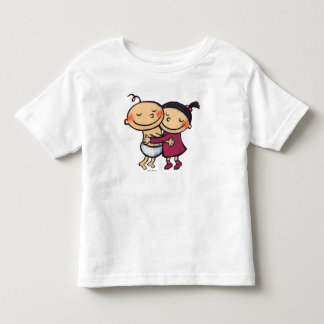 Beste Freund-Umarmen Kleinkind T-shirt