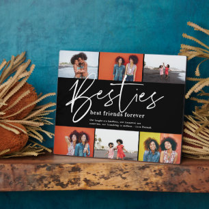 Beste Freunde   6 Foto-Collage-Geschenktafel Fotoplatte
