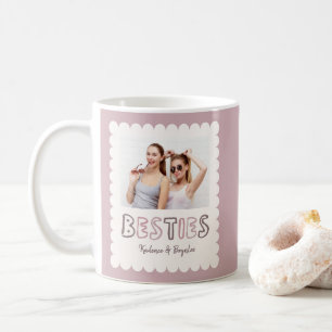 Beste Freunde Benutzerdefinierte Foto-Namen Bestie Kaffeetasse
