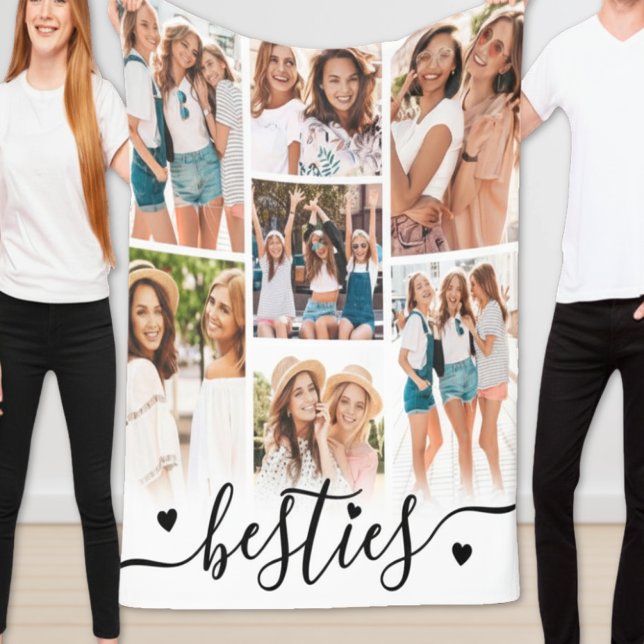 Beste Freunde beste Freundinnen Foto Fleecedecke (Best Friends Besties Photo Fleece Blanket)