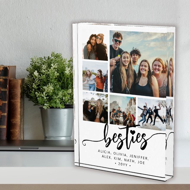 Beste Freunde beste Freundinnen modernes Collage-A Fotoblock (Von Creator hochgeladen)