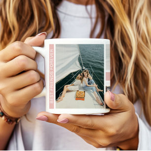 Beste Freunde Besties 6 Foto-Collage Kaffeetasse
