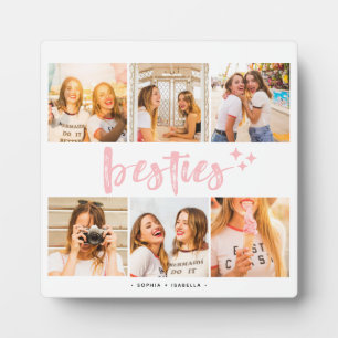 Beste Freunde Besties Fotocollage Fotoplatte