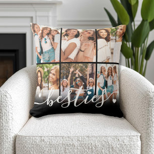 Beste Freunde Besties Fotocollage Kissen