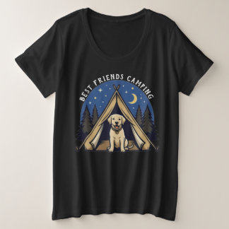 Beste Freunde Camping Große Größe T-Shirt