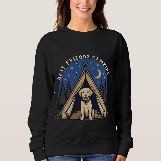 Beste Freunde Camping Sweatshirt (Vorderseite)