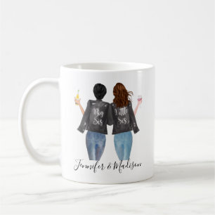 Beste Freunde Custom Haar BFF Besties Freundschaft Kaffeetasse