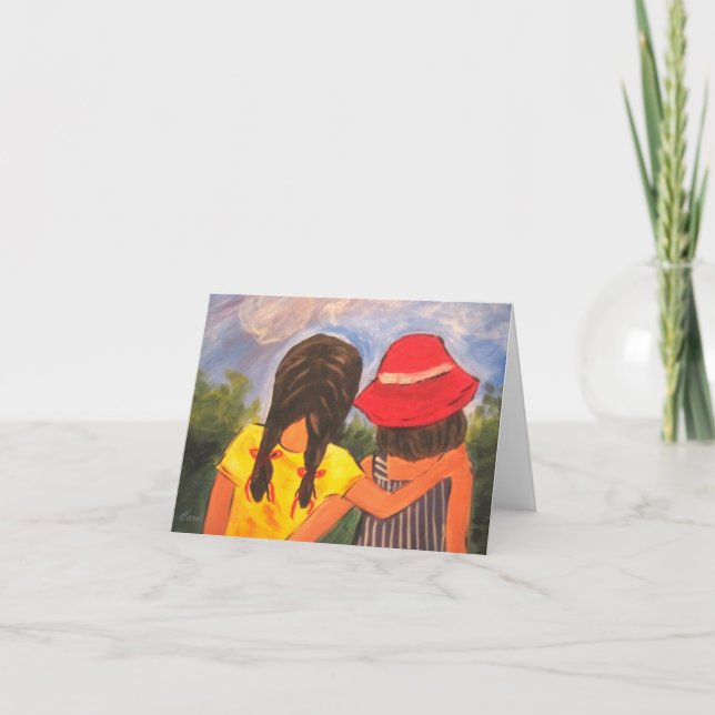 Beste Freunde Dankeskarte (Vorderseite)