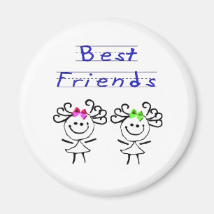 Beste Freunde des Strichmännchens Magnet