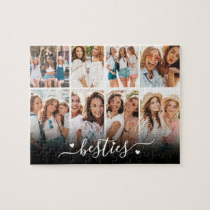 Beste Freunde Elegante BFF-Collage Foto Puzzle
