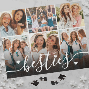 Beste Freunde Elegante BFF-Collage-Foto Puzzle