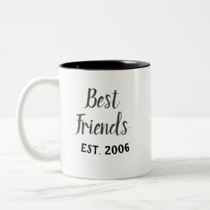 Beste Freunde etablierte Tasse