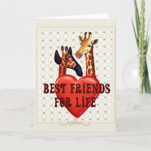 Beste Freunde Feiertagskarte