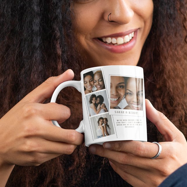 Beste-Freunde-Foto-Collage-Freundes-Tasse Kaffeetasse (Von Creator hochgeladen)