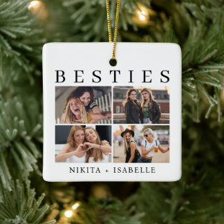 Beste-Freunde-Foto-Collage Freundschafts-Andenken- Keramikornament
