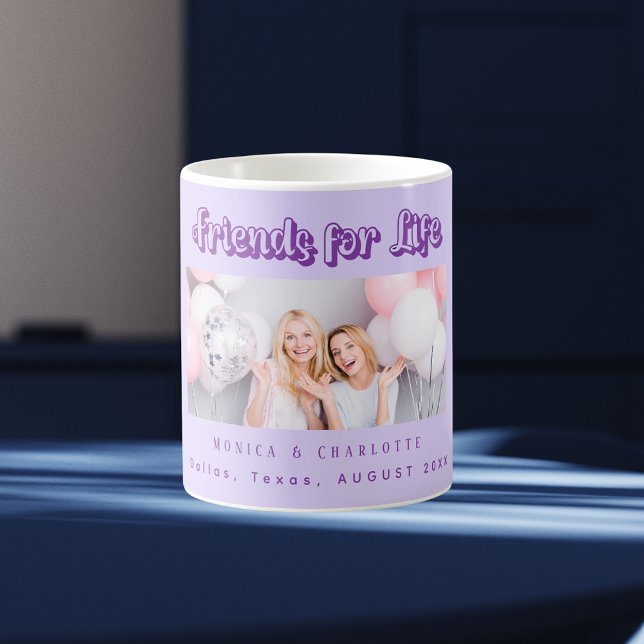 Beste Freunde Foto ernennt Violett lila Kaffeetasse (Von Creator hochgeladen)