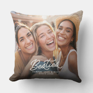 Beste-Freunde-Foto mit personalisierten Freundinne Kissen