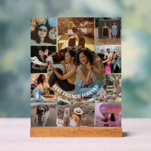 Beste Freunde für immer 11 Fotocollage Freundschaf Acrylschild