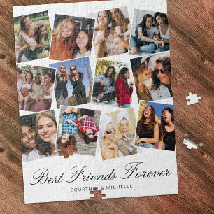 Beste Freunde für immer 12 Foto-Collage Puzzle
