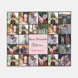 Beste Freunde für immer – 26 Fotos Collage-Decke Fleecedecke