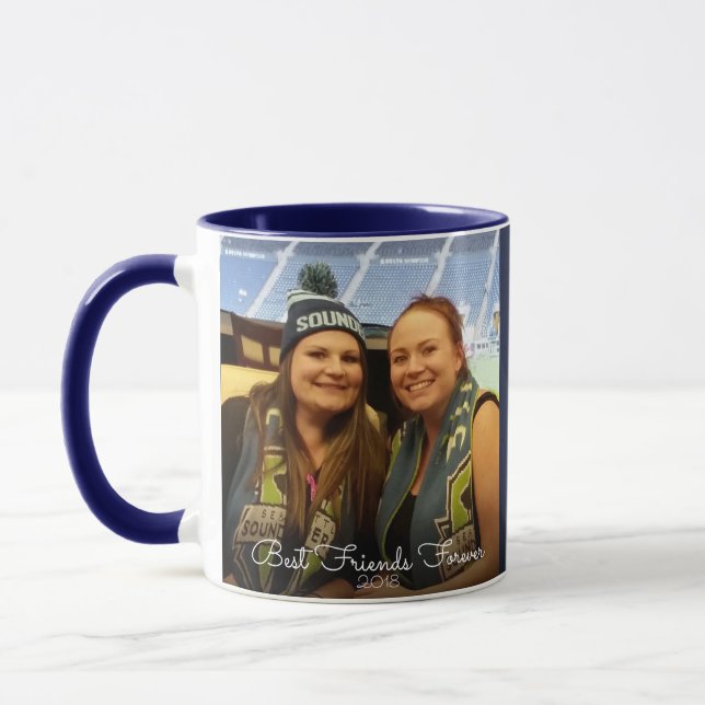 Beste Freunde für immer 2 FotoScripture Tasse (Links)