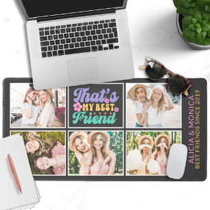 Beste Freunde für immer 5 Bilder Retro Schreibtischunterlage